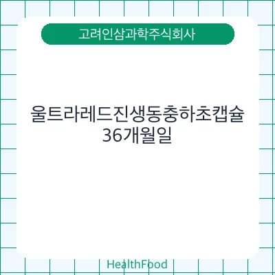 울트라레드진생동충하초캡슐