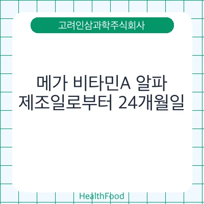 메가 비타민A 알파