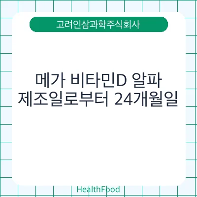 메가 비타민D 알파