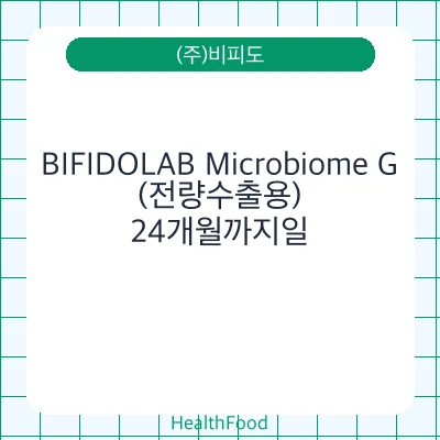 BIFIDOLAB Microbiome G(전량수출용)
