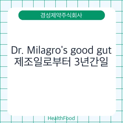 Dr. Milagro's good gut