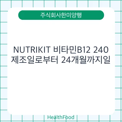 NUTRIKIT 비타민B12 240