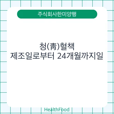 청(靑)혈책