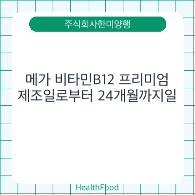 메가 비타민B12 프리미엄