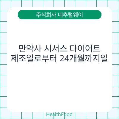 만약사 시서스 다이어트