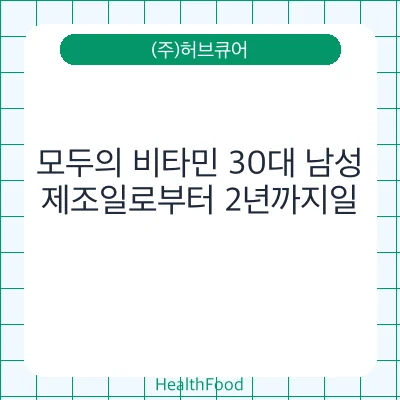 모두의 비타민 30대 남성