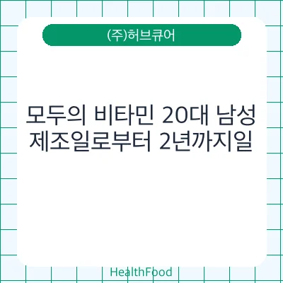 모두의 비타민 20대 남성