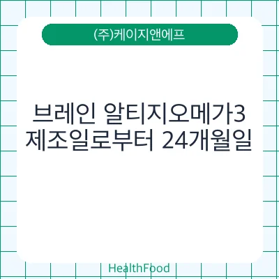 브레인 알티지오메가3