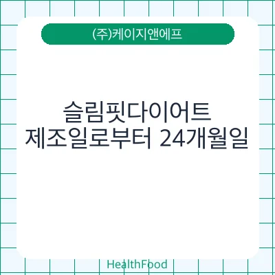 슬림핏다이어트