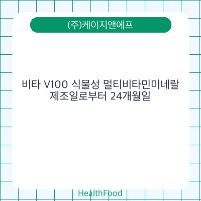 비타 V100 식물성 멀티비타민미네랄