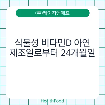 식물성 비타민D 아연