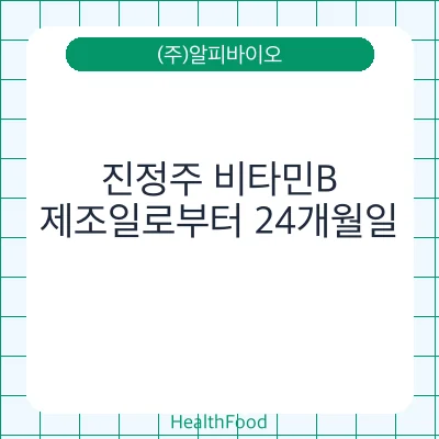 진정주 비타민B