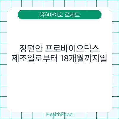 장편안 프로바이오틱스