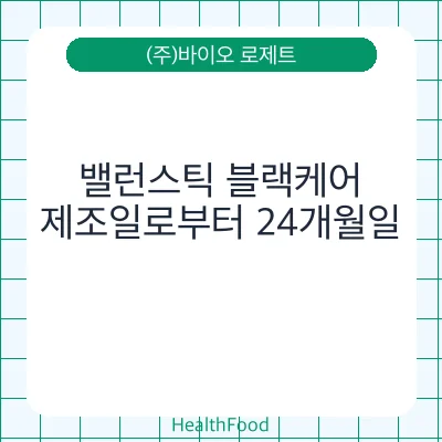 밸런스틱 블랙케어