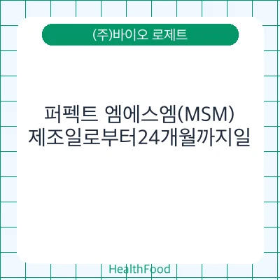 퍼펙트 엠에스엠(MSM)