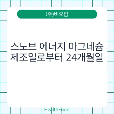 스노브 에너지 마그네슘