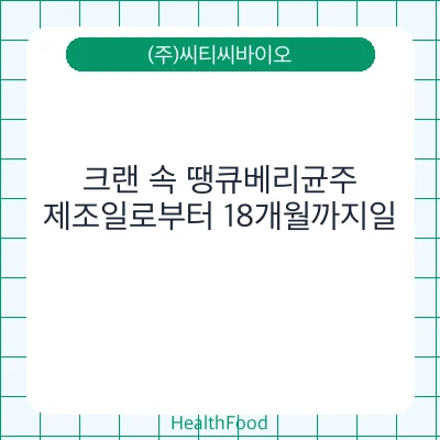 크랜 속 땡큐베리균주