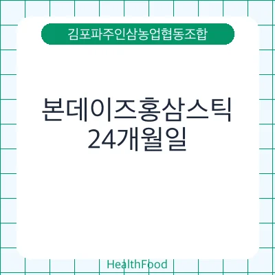 본데이즈홍삼스틱