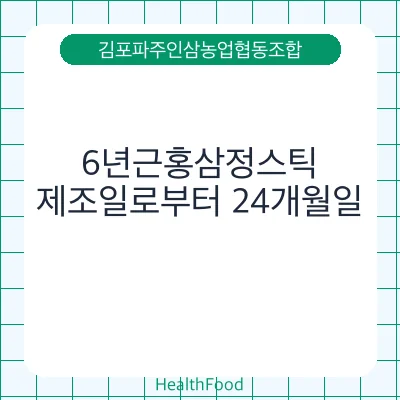 6년근홍삼정스틱