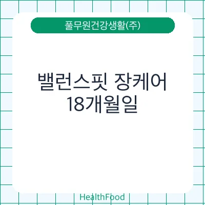 밸런스핏 장케어