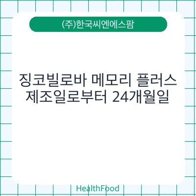 징코빌로바 메모리 플러스