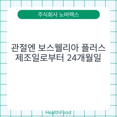 관절엔 보스웰리아 플러스