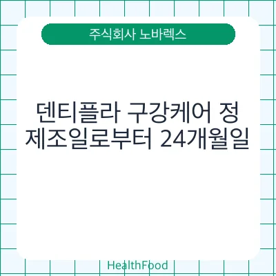 덴티플라 구강케어 정
