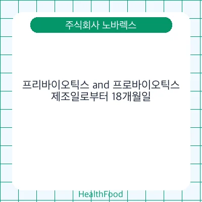프리바이오틱스 and 프로바이오틱스