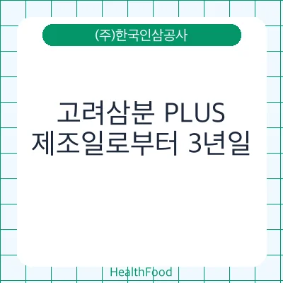 고려삼분 PLUS