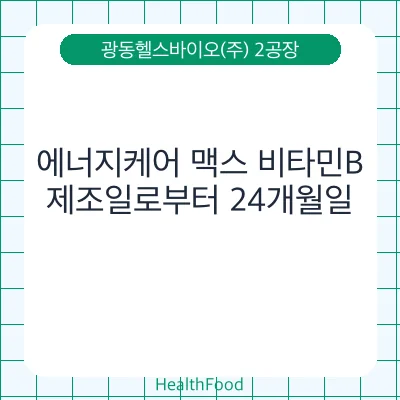 에너지케어 맥스 비타민B