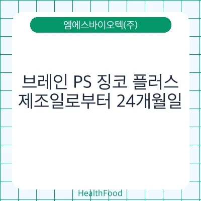 브레인 PS 징코 플러스