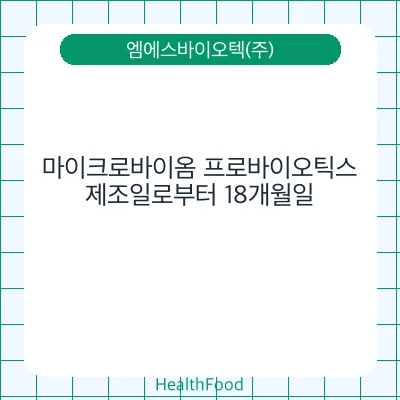 마이크로바이옴 프로바이오틱스