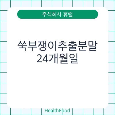 쑥부쟁이추출분말