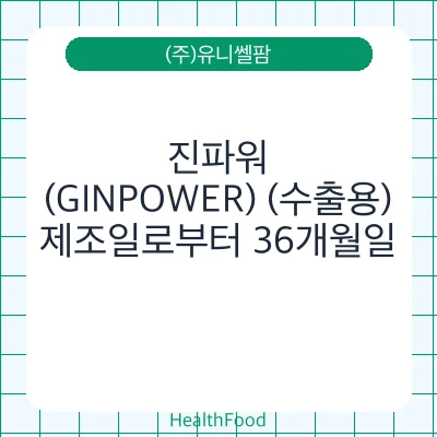 진파워(GINPOWER) (수출용)
