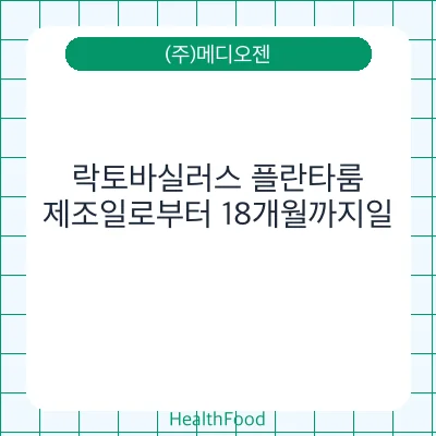 락토바실러스 플란타룸