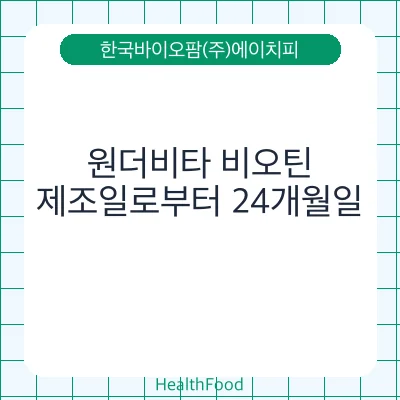 원더비타 비오틴