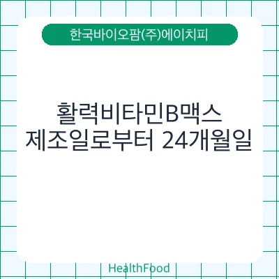 활력비타민B맥스