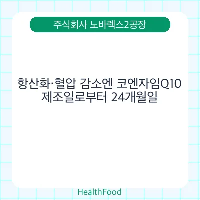 항산화·혈압 감소엔 코엔자임Q10