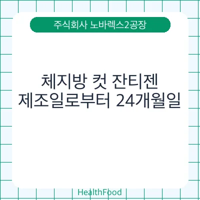 체지방 컷 잔티젠