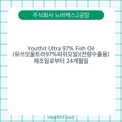 Youthit Ultra 97% Fish Oil(유쓰잇울트라97%피쉬오일)(전량수출용)