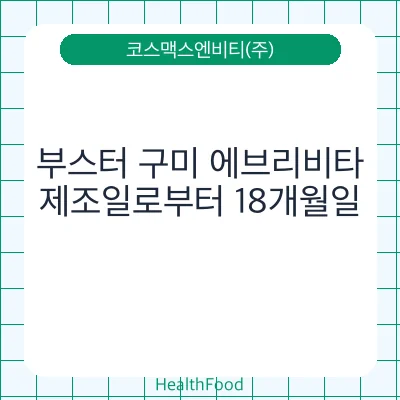 부스터 구미 에브리비타