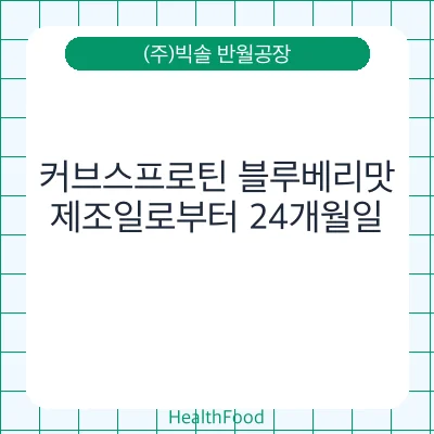 커브스프로틴 블루베리맛