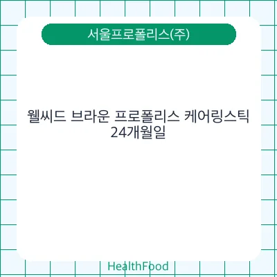 웰씨드 브라운 프로폴리스 케어링스틱
