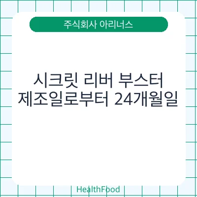 시크릿 리버 부스터