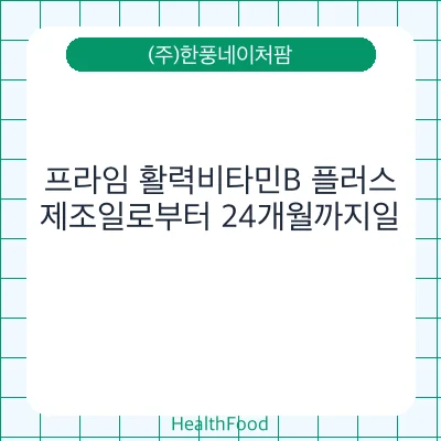 프라임 활력비타민B 플러스