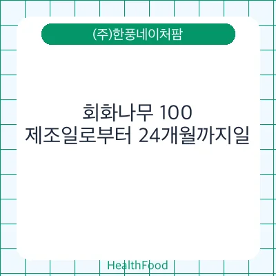 회화나무 100