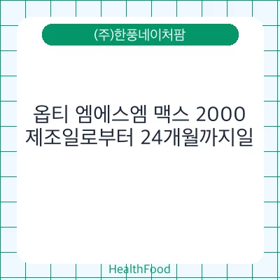 옵티 엠에스엠 맥스 2000