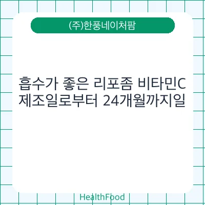 흡수가 좋은 리포좀 비타민C