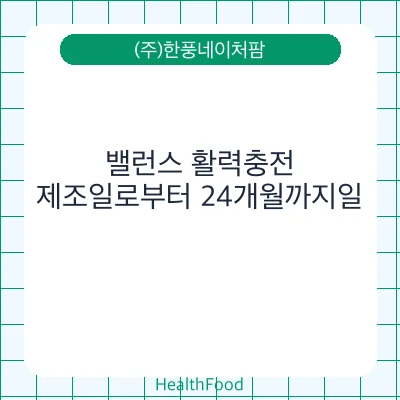 밸런스 활력충전