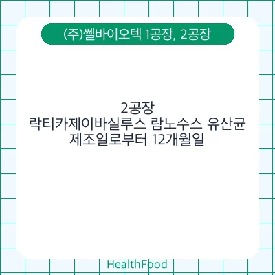 락티카제이바실루스 람노수스 유산균